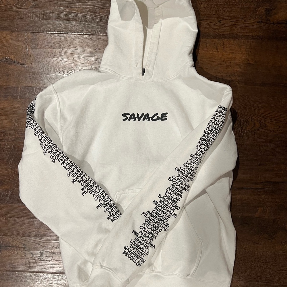 21 Savage White Concert Tour Hoodie